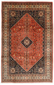 Abadeh Rug 198X308 Authentic
 Oriental Handknotted Light Brown/Dark Red (Wool, Persia/Iran)