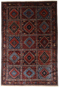 Yalameh Rug 203X305 Authentic
 Oriental Handknotted Dark Brown/Dark Red (Wool, Persia/Iran)