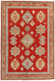Kazak Teppich 166X247 Echter Orientalischer Handgeknüpfter Rost/Rot/Dunkel Beige (Wolle, Pakistan)