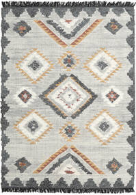 Dixie Tapete 140X200 Moderno Tecidos À Mão Cinzento Claro/Bege (Lã, Índia)