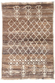 Barchi/Moroccan Berber - Afganistan Rug 86X126 Authentic
 Modern Handknotted Brown/Light Brown (Wool, Afghanistan)