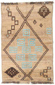 Barchi/Moroccan Berber - Afganistan Rug 95X140 Authentic
 Modern Handknotted Light Brown/Dark Beige (Wool, Afghanistan)