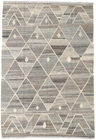 Kilim Ariana Rug 132X188 Authentic
 Modern Handwoven Light Grey (Wool, Afghanistan)