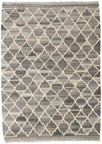 Kilim Ariana Rug 135X186 Authentic
 Modern Handwoven Light Grey/Dark Grey (Wool, Afghanistan)