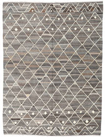 Kilim Ariana Rug 216X294 Authentic
 Modern Handwoven Light Grey/Dark Grey (Wool, Afghanistan)