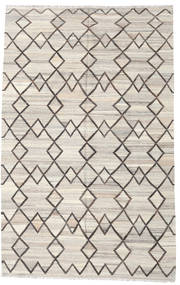 Kilim Ariana Tapete 198X315 Moderno Tecidos À Mão Cinzento Claro/Bege (Lã, Afeganistão)