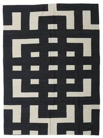 Kilim Modern Rug 212X285 Authentic
 Modern Handwoven Dark Grey/Light Grey (Wool, Afghanistan)