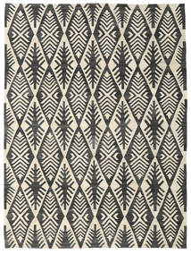 Kilim Modern Rug 220X293 Authentic
 Modern Handwoven Dark Grey/Beige (Wool, Afghanistan)