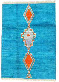 Barchi/Moroccan Berber - Afganistan Rug 118X170 Authentic
 Modern Handknotted Dark Turquoise 
/Light Blue (Wool, Afghanistan)