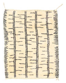 Berber Moroccan - Beni Ourain Tappeto 84X106 Moderno Fatto A Mano Beige/Giallo (Lana, Marocco)