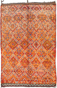 Berber Moroccan - Mid Atlas Rug 187X295 Authentic
 Modern Handknotted Orange/Dark Brown (Wool, Morocco)