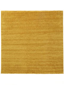 Handloom Fringes - Yellow Rug 300X300 Modern Square Light Brown/Orange Large (Wool, India)