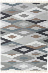 Zimba - Harmaa Matto 140X200 Moderni Käsinkudottu Vaaleanharmaa/Sininen (Villa, Persia/Iran)