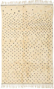 Berber Moroccan - Beni Ourain Rug 202X313 Authentic
 Modern Handknotted Beige/Yellow (Wool, Morocco)