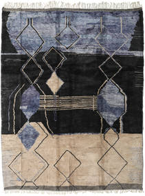 Berber Moroccan - Mid Atlas Dywan 310X395 Nowoczesny Tkany Ręcznie Czarny/Jasnoszary Duży (Wełna, Maroko)