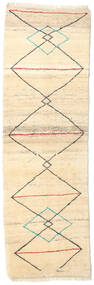 Barchi/Moroccan Berber - Afganistan Tæppe 93X297 Ægte Moderne Håndknyttet Tæppeløber Beige (Uld, Afghanistan)