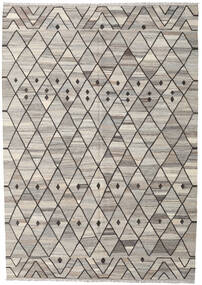 Kelim Ariana Matto 211X298 Moderni Käsinkudottu Vaaleanharmaa/Tummanharmaa (Villa, Afganistan)