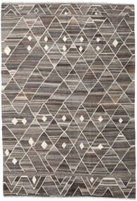 Kelim Ariana Matto 205X298 Moderni Käsinkudottu Vaaleanharmaa/Tummanharmaa (Villa, Afganistan)