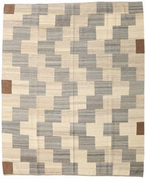 Chilim Modern Covor 259X313 Modern Lucrate De Mână Gri Deschis/Bej Mare (Lână, Afganistan)