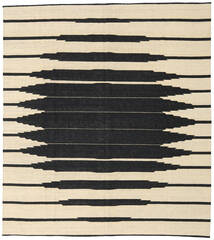 Kilim Modern Rug 263X294 Authentic
 Modern Handwoven Beige/Black Large (Wool, Afghanistan)