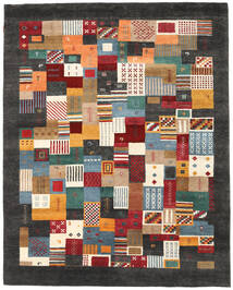 Gabbeh Loribaft Matto 205X259 Moderni Käsinsolmittu Tummanharmaa/Tummanpunainen (Villa, Intia)