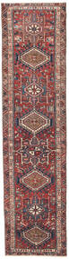 Heriz Patina Teppe 78X320 Ekte Orientalsk Håndknyttet Teppeløpere Mørk Rød/Svart (Ull, Persia/Iran)