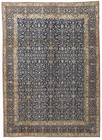 Kerman Patina Alfombra 287X400 Oriental Hecha A Mano Gris Claro/Gris Oscuro Grande (Lana, Persia/Irán)