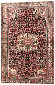 Hosseinabad Tapete 145X223 Oriental Feito A Mão Castanho Escuro/Castanho (Lã, Pérsia/Irão)