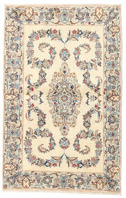 Yazd Tappeto 93X143 Orientale Fatto A Mano Beige/Grigio Chiaro (Lana, Persia/Iran)