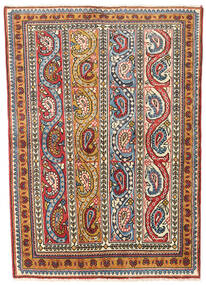 Najafabad Tapis 114X159 D'orient Fait Main Marron Foncé/Beige (Laine, Perse/Iran)