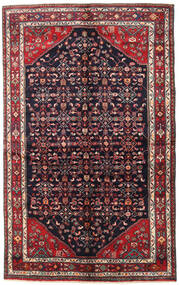 Hosseinabad Tapete 155X250 Oriental Feito A Mão Porpora Escuro/Castanho Escuro (Lã, Pérsia/Irão)