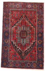 Gholtogh Teppich 105X166 Echter Orientalischer Handgeknüpfter Dunkelrot/Dunkelblau (Wolle, Persien/Iran)
