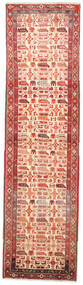 Heriz Tapis 88X325 D'orient Fait Main Tapis Couloir Rouge Foncé/Beige Foncé (Laine, Perse/Iran)