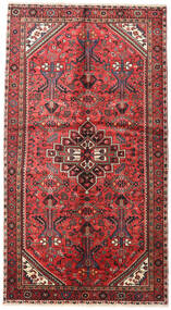 Hamadã Tapete 150X270 Oriental Feito A Mão Vermelho Escuro/Castanho Escuro (Lã, Pérsia/Irão)