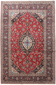 Keshan Matta 195X300 Äkta Orientalisk Handknuten Mörkbrun/Mörkröd (Ull, Persien/Iran)