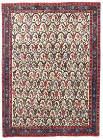 Afshar/Sirjan Matta 127X168 Äkta Orientalisk Handknuten Mörkbrun/Beige (Ull, Persien/Iran)