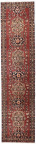Heriz Patina Teppe 94X402 Ekte Orientalsk Håndknyttet Teppeløpere Mørk Rød/Mørk Brun (Ull, Persia/Iran)