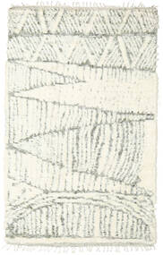 Barchi/Moroccan Berber - Indisk Tæppe 148X236 Ægte Moderne Håndknyttet Beige/Hvid/Creme (Uld, Indien)