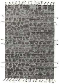 Barchi/Moroccan Berber - Indo Tapis 159X239 Moderne Fait Main Gris Foncé/Gris Clair (Laine, Inde)