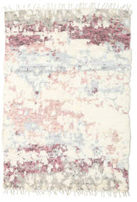 Barchi/Moroccan Berber - Indisk Tæppe 160X232 Ægte Moderne Håndknyttet Beige/Hvid/Creme (Uld, Indien)