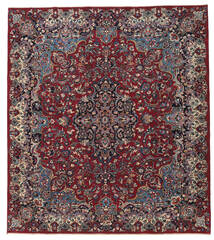 Mashad Patine Sag 250X283 Autentični
 Orijentalni Ručno Uzlan Tamnocrvena/Tamnosiva Veliki (Vuna, Perzija/Iran)