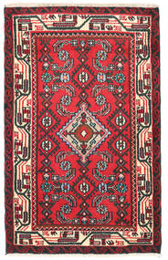 Hamadã Tapete 70X110 Oriental Feito A Mão Vermelho/Preto (Lã, Pérsia/Irão)