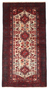 Beluch Χαλι 81X156 Ανατολής Χειροποιητο Σκούρο Κόκκινο (Μαλλί, Περσικά/Ιρανικά)