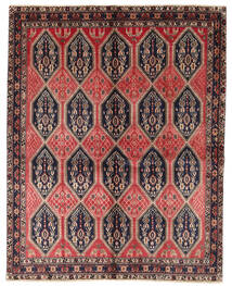 Afshar/Sirjan Matta 159X200 Äkta Orientalisk Handknuten Brun/Mörkgrå (Ull, Persien/Iran)