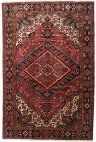 Heriz Teppe 215X318 Ekte Orientalsk Håndknyttet Mørk Rød/Mørk Brun (Ull, Persia/Iran)