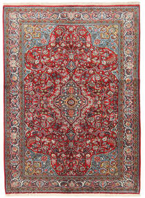 Sarough Tapis 133X183 D'orient Fait Main Rouge Foncé/Beige (Laine, Perse/Iran)