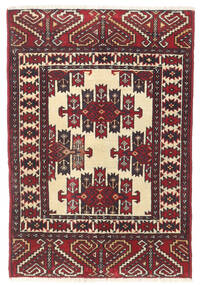 Turkaman Patina Alfombra 65X95 Oriental Hecha A Mano Marrón Oscuro/Rojo Oscuro (Lana, Persia/Irán)