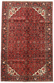 Hosseinabad Tapete 162X251 Oriental Feito A Mão Vermelho Escuro/Castanho Alaranjado (Lã, Pérsia/Irão)