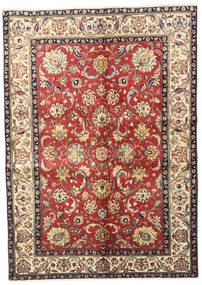 Tabriz Rug 137X192 Authentic Oriental Handknotted Light Brown/Dark Red (Wool, Persia/Iran)