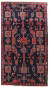 Nahavand 러그 108X188 정품
 오리엔탈 수제 다크 퍼플/다크 레드 (울, 페르시아/이란)